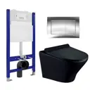 Комплект инсталляция с унитазом Enio 549396 цвет черный