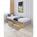 Кровать Solarius Классика 90x63x210 см дерево цвет светло-серый/платиновый
