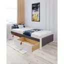 Кровать Solarius Классика 110x63x200 см дерево с реечным основанием цвет темно-серый/белый