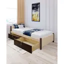 Кровать Solarius Классика 90x63x210 см дерево цвет бежевый/венге