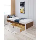 Кровать Solarius Классика 90x63x200 см дерево цвет коричневый/белый