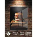Картина Полицентр Вкусный сочный гамбургер 70x50 см