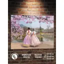 Картина Полицентр Девушки под сакурой 40x50 см