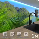 Стеновая панель Фартукофф ФФ - 174 200x60x0.15 см ПВХ цвет зеленый