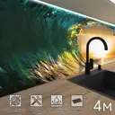 Стеновая панель матовая Фартукофф ФФ - 176 400x60x0.15 см ПВХ цвет оранжевый