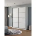 Шкаф-купе Клевер Атина 240x190х50 см 6 полок лдсп цвет белый