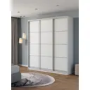 Шкаф-купе Клевер Атина 240x210х65 см 9 полок лдсп цвет белый