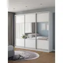 Шкаф-купе Клевер Атина комбинированный 240x270х50 см 9 полок лдсп цвет белый
