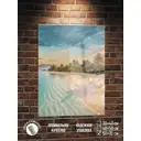 Картина Полицентр Тропический пляж и облака 70x50 см