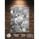Картина Полицентр Черно белое фото роза 70x50 см