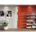 Дверь скрытая Бизнес парк Invisible 80x200см цвет белый кромка алюминиевая с 4-х сторон