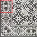 Керамогранит Mainzu Normandy CENEFA NORMANDY BLACK 21x22.5см цвет разноцветный