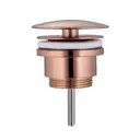Донный клапан Abber AF0012RG без перелива фиксированный розовое золото