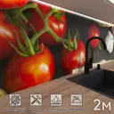 Стеновая панель Фартукофф ФФ - 209 200x60x0.15 см ПВХ цвет коричневый/красный