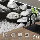 Стеновая панель матовая Фартукофф ФФ - 220 300x60x0.15 см ПВХ цвет черный