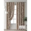 Комплект штор Comfy way Форнерс - 184 - 260 см CW709184260-260 на шторной ленте 260x150 см цвет бежевый