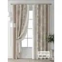 Комплект штор Comfy way Форнерс - 190 - 260 см CW709190260-260 на шторной ленте 260x150 см цвет бежевый