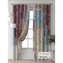 Комплект штор Comfy way Форнерс - 189 - 240 см CW709189240-240 на шторной ленте 240x150 см цвет бежевый