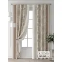Комплект штор Comfy way Форнерс - 190 - 240 см CW709190240-240 на шторной ленте 240x150 см цвет бежевый