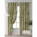 Комплект штор Comfy way Форнерс - 193 - 240 см CW709193240-240 на шторной ленте 240x150 см цвет зеленый