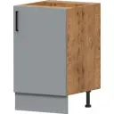 Напольный шкаф Лайм Алькона 50x86x57.6 см ЛДСП цвет серый