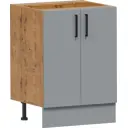 Напольный шкаф Лайм Алькона 60x86x57.6 см ЛДСП цвет серый