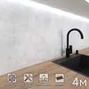 Стеновая панель матовая Фартукофф ФФ-525 400x60x0.1 см ПВХ цвет бежевый/коричневый/серо-белый