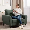 Кресло Egregor 108x91x99 см текстиль цвет зеленый