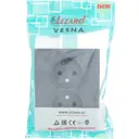 Розетка двойная встраиваемая Lezard Vesna 742-3400-128B без заземления цвет графит