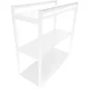 Журнальный столик прямоугольный Solarius Loft 29x70x71 см белый