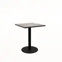 Стол квадратный Alsav CUBE6 70x70 см ЛДСП цвет basalt/черный