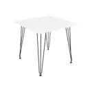 Стол квадратный Alsav ELEGANT36 80x80 см ЛДСП цвет белый/черный