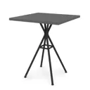 Стол квадратный Alsav VERONA130 60x60 см ЛДСП цвет new graphit/черный