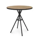 Стол круглый Alsav VERONA133 70x70 см лдсп цвет teakwood/черный