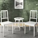 Журнальный столик круглый Обстановка МО-059 49x49x51 см белый