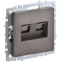 Розетка встраиваемая Iek Brite BR-KT20-O-1-K45 цвет бронза 2 шт.