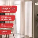Радиатор Arbiola Compact V 1750-63 08 секций белый вертикальный c нижним подключением