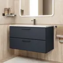 Тумба под раковину подвесная Uperwood TFosterNEW90b 89.6см цвет черный