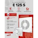Вентилятор осевой вытяжной Era E 125 D125 мм 36 дБ 220 м³/ч цвет белый