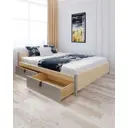 Кровать Solarius Классика 170x63x210 см дерево с реечным основанием цвет бежевый/платиновый