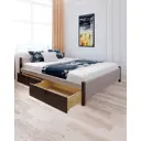Кровать Solarius Классика 150x63x200 см дерево с реечным основанием цвет светло-серый/венге
