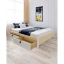 Кровать Solarius Классика 170x63x210 см дерево со сплошным основанием цвет бежевый/белый