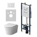 Комплект инсталляция с унитазом Am.pm IS100201.DX35C1700_7214 цвет белый