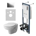 Комплект инсталляция с унитазом Am.pm IS110151.DX15C1700_7214 цвет белый