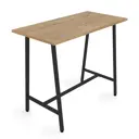 Стол барный прямоугольный Alsav Алиас168 120x120 см лдсп цвет teakwood/черный