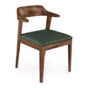 Стул Alsav Hordy 48.6x78.5x59.6 см искусственная кожа цвет орех темный/экокожа grey green