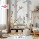 Фотообои флизелиновые Barton Wall Сказочный лес Животные K21902, 200x270 см