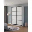 Шкаф-купе Клевер Атина с 2 дверями 240x160х45 см 6 полок ЛДСП цвет белый/лофт