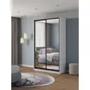 Шкаф-купе Клевер Атина с 2 дверями 240x130х65 см 6 полок ЛДСП цвет белый/лофт зеркальный