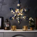 Светящаяся электрическая фигура Luazon Lighting Снежинка синяя 10471486